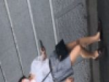 【カメラ目線】素足にローファーJKをストーカー