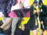 【粘着痴漢】痴漢で感じてる美少女JKコンビのトロトロになったワレ目に無理矢理連れ込んだトイレで容赦なく生ハメ！