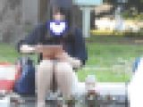 （ＦＨＤ）大変です！！タブレットに夢中になり、パンツが見えてますよ１８６