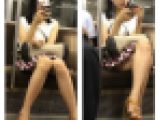 20分の完全版　超絶S級美人お姉さんの対面エロ過ぎるミニスカ生脚