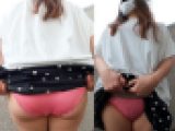 【ワンコイン人妻パンチラ】スーパーマーケットから出てきたストレスおばさん