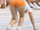 【超オススメ】B46:お股の湿り気がよくわかるオレンジブルマー