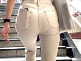 【惜しいお尻】高身長スレンダーモデルの！ドエロいスキニーパンツがまぶしい！デカ尻エロパンティーライン！【456】