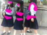 セ～ラ～女子◯生さん二人！追いかけ～おっぱい覗き～
