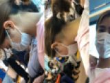 【うなじフェチ】若い娘の首筋と顔に興奮する【マスク美人】