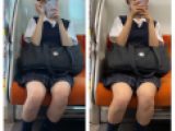 JK風制服S級美女の対面エロ過ぎるミニスカ生脚108中編