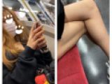 美人ギャルお姉さんのエロ過ぎる接近生足美脚137
