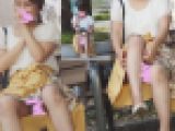 公園で盗撮パンチラ①