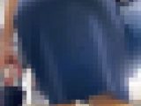 お姉さんの後ろ姿　１２１・１２４　セット　OL　過去最高　巨尻　階段上り　ネイビー　接写　タイトスカート