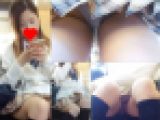 【電車Pちら盗撮】学校帰り制服女子のモロ見え対面パンチラ盗撮【FHD動画】
