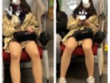 JK風私服美女の対面エロ過ぎるミニスカ生脚114