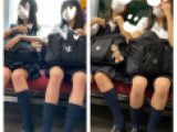 仲良し超絶JK風制服S級美女の対面エロ過ぎるミニスカ生脚113