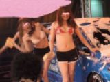 レースクイーンの洗車ショー＆水着撮影会