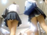 【顔モザイク無】FHD_２人揃って軌跡の生P！Wパンチラ有り！ ～帰宅途中の夏服JK、２人組パンチラ！～