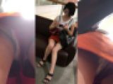 お姉さんの逆さパンチラ動画　２４４