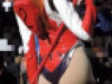 コスプレ2018冬食い込みエロ尻芝生の上で大勢に囲まれ【動画】イベント編 4108