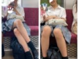 第二弾　あの超絶JK風制服S級美女の対面エロ過ぎるミニスカ生脚145後編