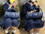 【制服JKは癒しです！14 制服JKはマスクに負けない！】見つめていたい！