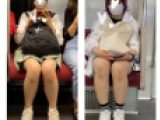 ２名の美人お姉さんの対面エロ過ぎる生足美脚301
