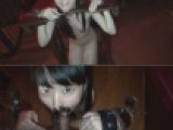 【ＳＭラブホ不動具でフェラ?】【動けないフェラ】都内でGET素人制服娘?可愛い子のノーハンドフェラ♪最後は可愛いお顔に顔射ザーメ