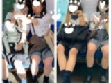 JK風仲良し制服S級美女の対面エロ過ぎるミニスカ生脚152