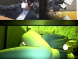【ネカフェ】vol.54★大当たり?アイドル風のリクスー就活生の3カメ指オナニー
