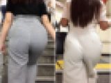 【2名・明らかな美女・美尻が集結】