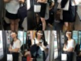 (電車対面）(顔出し）スタイル抜群…髪をかき上げながら挑発的な視線を送り続ける…エロ過ぎるロングヘア美人OLさんの立ち姿を観察し