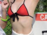 コスプレ2018夏おもいっきりワキ見せあばら骨が見える細い体【動画】イベント編 4815