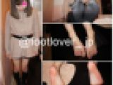 【画像＋素足動画】２１才クリニックスタッフの合皮ブーツで蒸れたニーソ足！素足！パンチラ！！