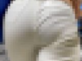 お姉さんの後ろ姿 １７６　迫力の爆尻　階段上り　白パン　透け　パンツ