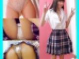 素人パンチラ in 自宅で個人撮影会 vol.027 プリティ系素人制服☆女子大生モデル ミオちゃん　「大丈夫で～す・・・うぅ・