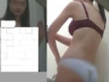 CM級絶対的美少女JD19歳！水色清楚パンティ風！SSS級美少女！着替えシーン！