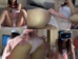 【VRパンチラ】あどけな過ぎる姪っ子の美少女にVRやらせたらパンチラしまくり①座り＆後ろから