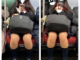 JK風制服美女の対面エロ過ぎるミニスカ生脚181