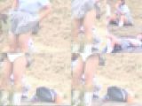 J○ 3人組 純白 股開きパンモロ