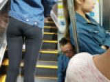 【再販】パンティライン丸見え2名