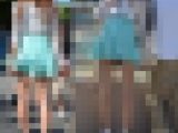 私服ミニスカ女子4