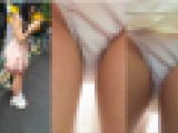 オフィス街で逆さ撮り OLさん２名・女子大生３人の純白下着HD隠し撮りT