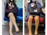 脚フェチ345  2名の美人OLお姉さんの対面エロ過ぎるパンスト美脚