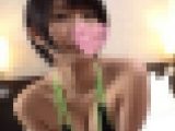 個人撮影会で裏オプが有名なショートヘアGカップグラドルをホテルに呼び出してコスプレ制服中出しセックス