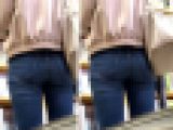 【文学デカ尻女】清楚系どエロ女のムッチリデニムデカ尻を堪能する！ボテ尻の男の肉棒をグリグリぶちこむ！！【536】