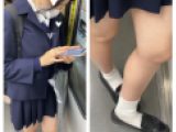 JK風制服美女の対面エロ過ぎるミニスカ生脚199