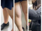 JK風制服美女の対面エロ過ぎるミニスカ生脚200