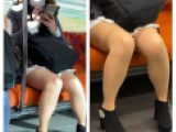美人お姉さんのエロ過ぎるパンスト生足美脚398