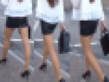 長身でパンスト美脚のお姉さん