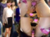 【電車痴漢】エロいスーツOL美女に鬼畜中出し陵●！大量潮吹きで下半身びしょ濡れ電車内痴漢