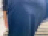 お姉さんの後ろ姿　２０５　OL　過去最高　パート６　巨尻　階段上り　ネイビー　タイトスカート