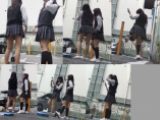 500円シリーズ⑱JK風の放課後！ミニスカひらひらお外で2人ダンスの練習！激カワ！約15分じっくり鑑賞！