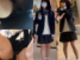 #88   絶対的美少女降臨！仕草も可愛らしい制服JKちゃんのエスカ&逆さ撮り風景